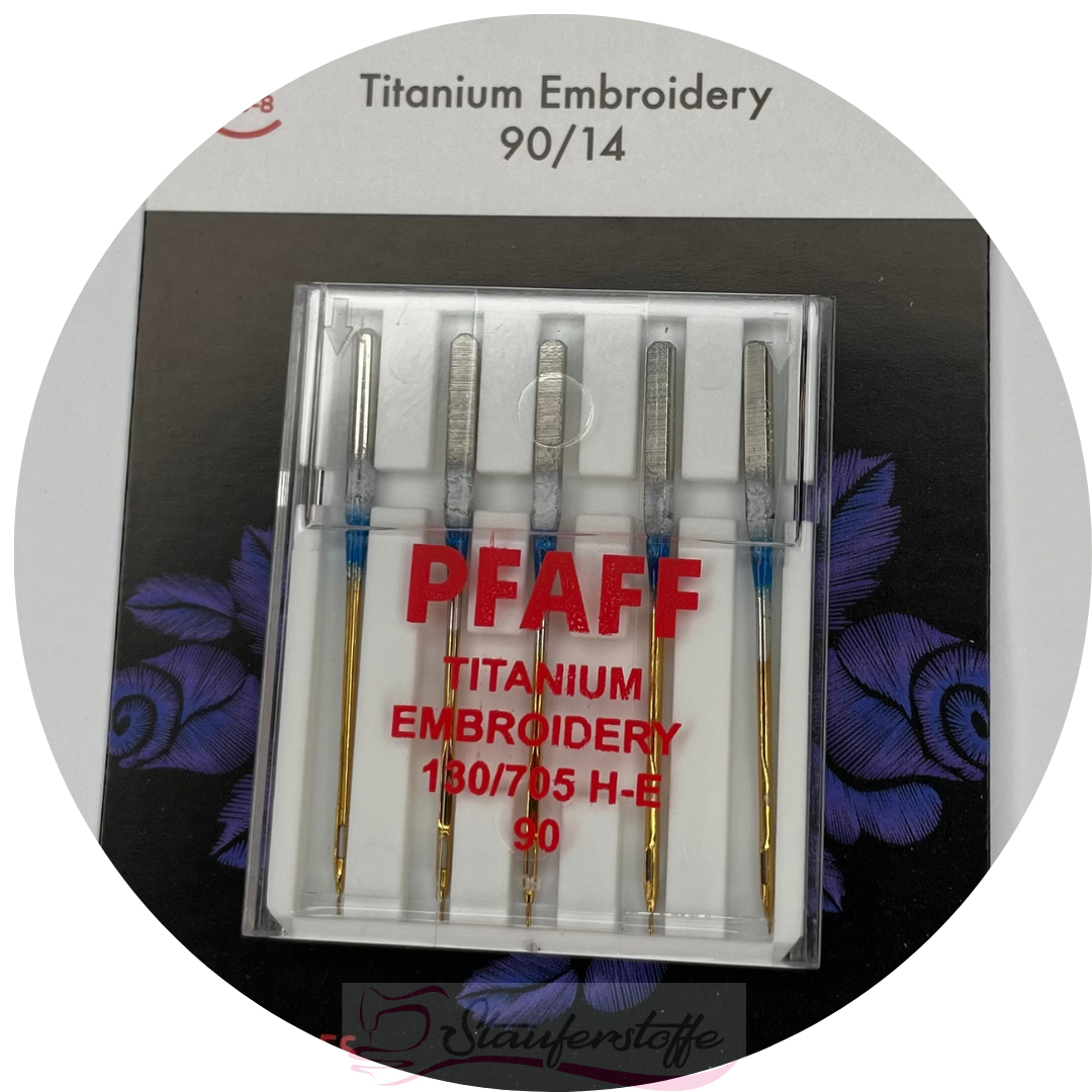 Original PFAFF Embroidery-Titanium-Nadel Stärke 90 - 5 Nadeln