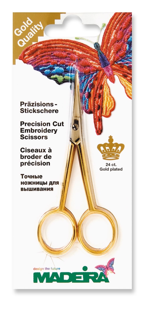 Präzisions-Stickschere mit gebogener Spitze Präzisions-Stickschere mit gebogener Spitze