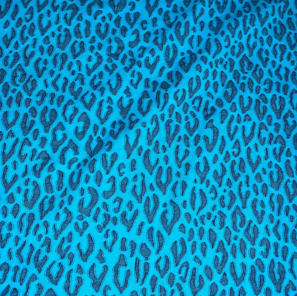 Albstoffe  Travel The World - SAFARI FRINGE - Scherli Jacquard türkis-blue navy Albstoffe  Travel The World - SAFARI FRINGE - Scherli Jacquard türkis-blue navy