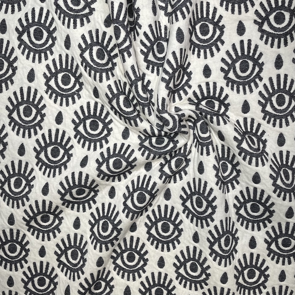 Albstoffe Doubleface Jacquard Queens United - LOOK Stepper 