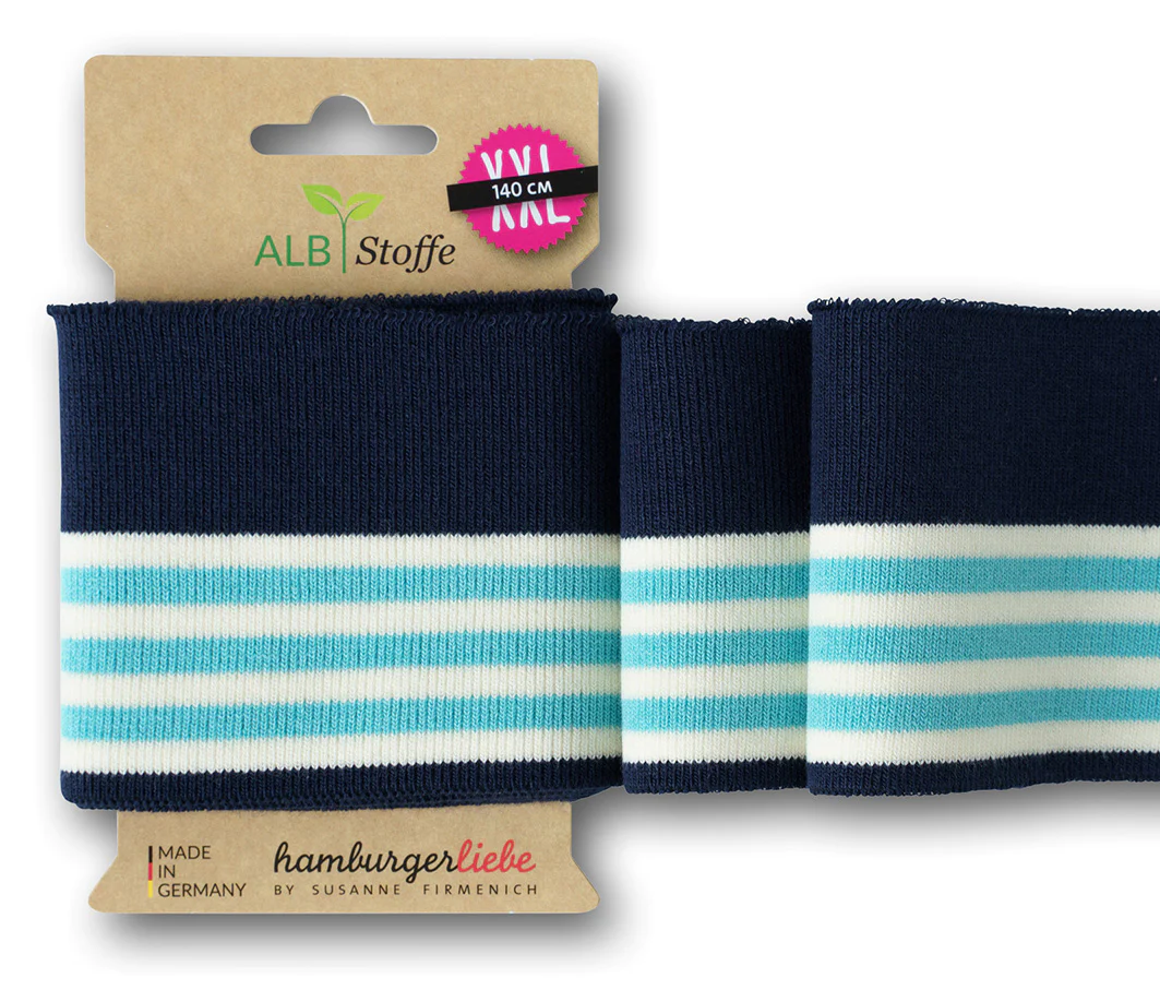 Bio Strickbündchen Cuff Me Collge navy-multicolor