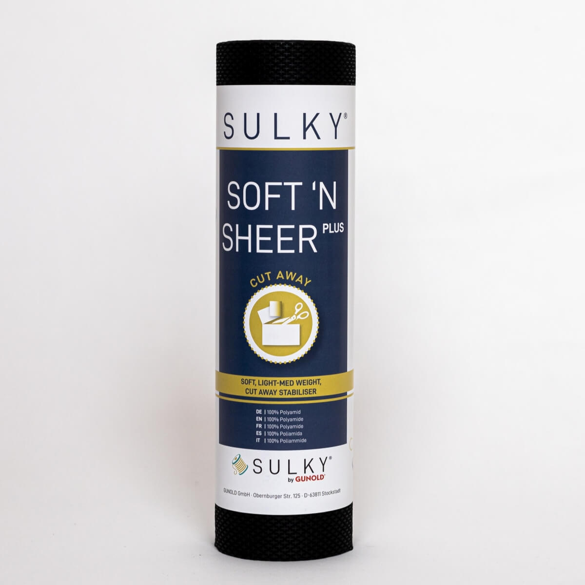 SULKY SOFT´N SHEER PLUS schwarz, 50cm x 25m
