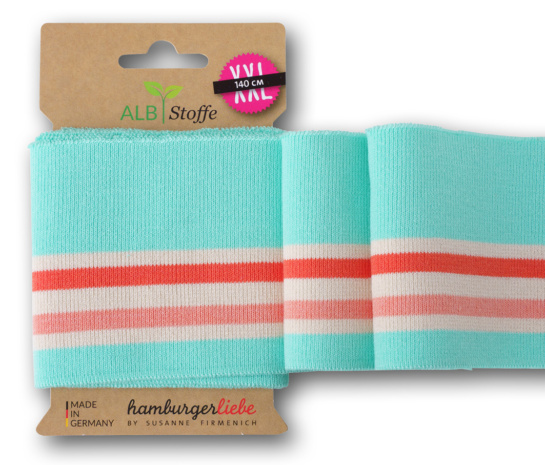 Bio Strickbündchen Cuff Me Collge verdino-meringa-papaia-nude Bio Strickbündchen Cuff Me Collge verdino-meringa-papaia-nude