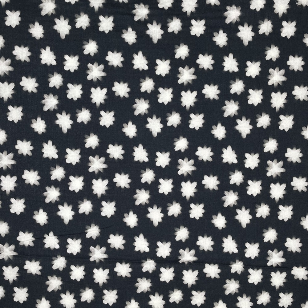 Albstoffe Midnight - SHOOTING STAR - Cotton Musselin - Double Gauze 