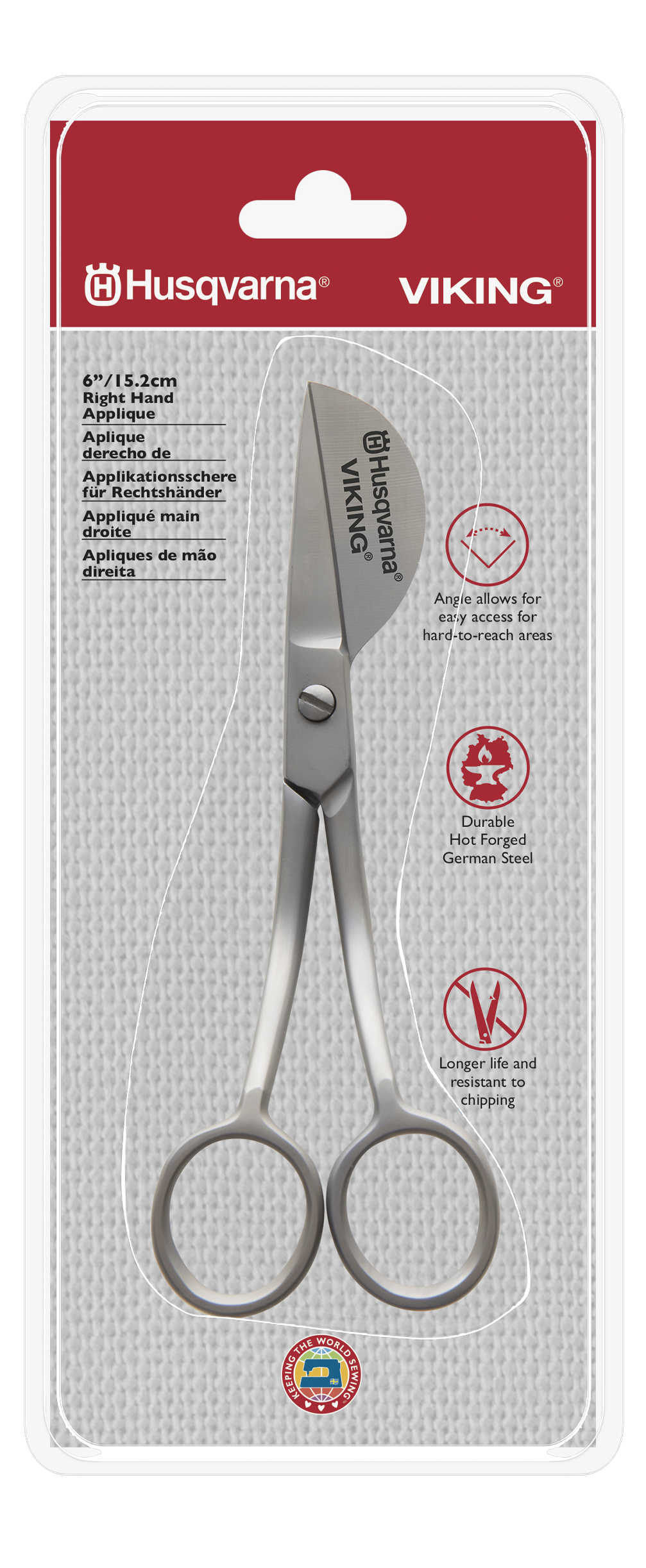 Stickschere Applikationsschere 15,2 cm, für Rechtshänder Stickschere Applikationsschere 15,2 cm, für Rechtshänder