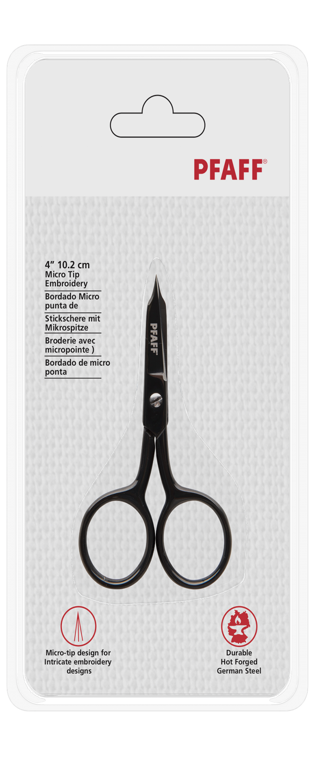 PFAFF Stickschere mit gerader Mikrospitze 10,2 cm PFAFF Stickschere mit gerader Mikrospitze 10,2 cm