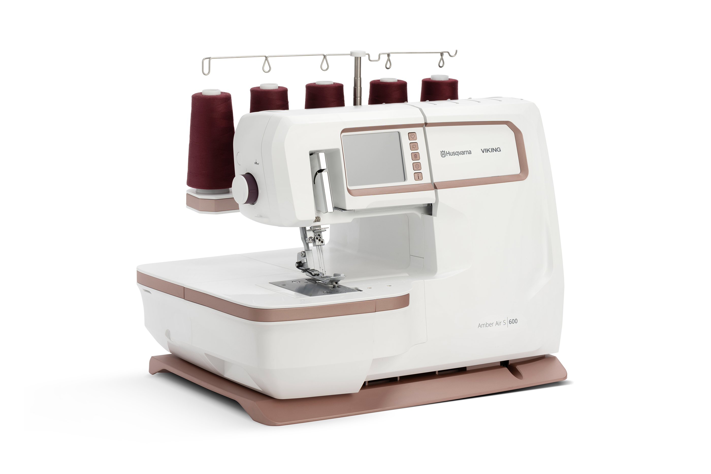 Husqvarna® VIKING® Amber Air S|600  Coverlockmaschine mit Lufteinfädelung Husqvarna® VIKING® Amber Air S|600  Coverlockmaschine mit Lufteinfädelung