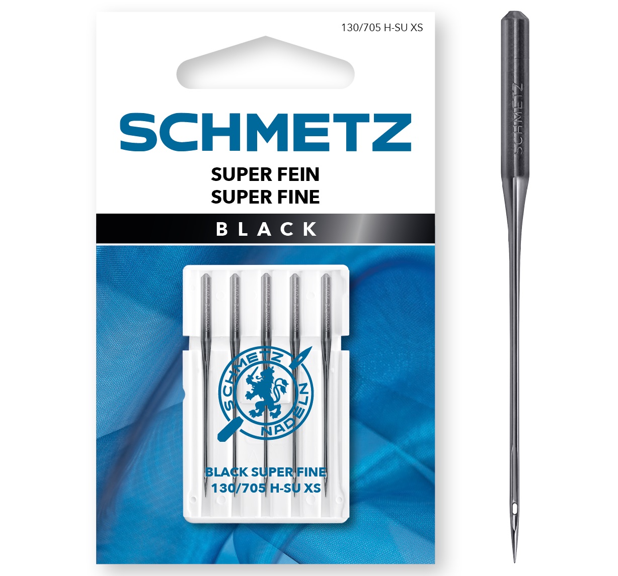 SCHMETZ Black Super Fein-Nadel NM 60 - 5 Stück